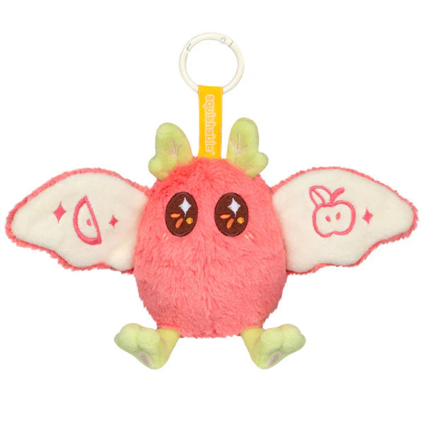 Squishable Baby Mothman Fruit Stand Apple pink plush keychain front