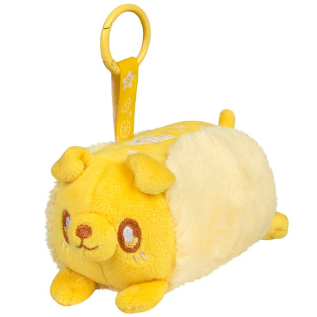 Yellow Lemon Loaf Squishable Dachshund Dessert Doggies plush keychain with clip