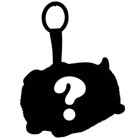Black mystery silhouette representing the surprise Squishable Dachshund Dessert Doggies design
