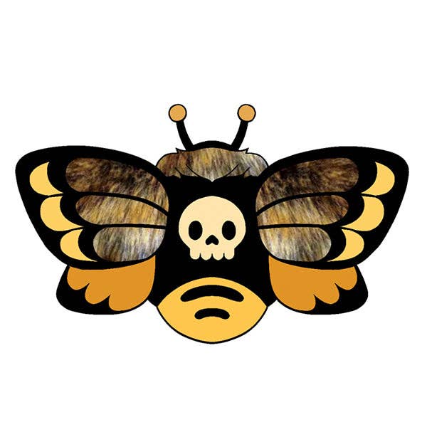 Squishable Mini Death's Head Hawkmoth official character illustration