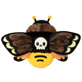 Squishable Mini Death's Head Hawkmoth brown black yellow plush top view