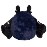 Squishable Mini Midnight Mothman navy black plush back view