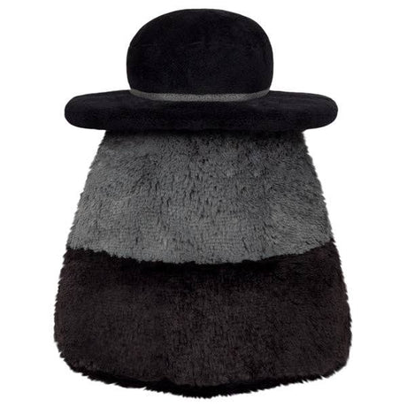 Squishable Mini Mysterious Doctor Plague black grey plush back view