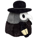 Squishable Mini Mysterious Doctor Plague black grey plush side view