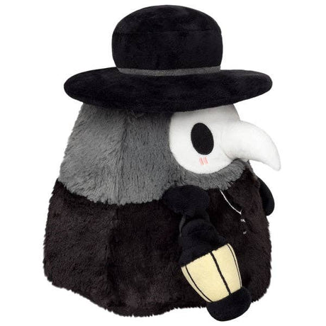 Squishable Mini Mysterious Doctor Plague black grey plush side view