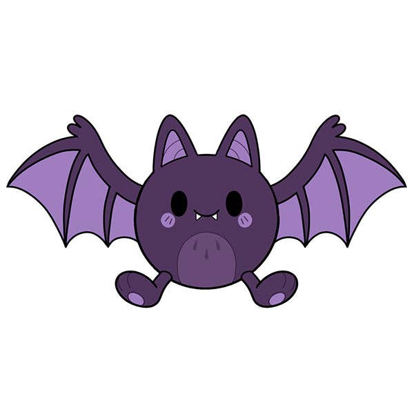 Squishable Mini Spooky Bat official character illustration purple