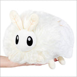 Squishable Poodle Moth large white fluffy plush held in hand front view