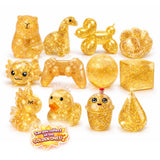 Squishy Gemz rare golden glitter collectible figures full set
