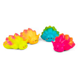 Four neon squishy sea sheep fidget toys grouped together showing all colourways