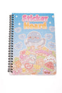 Sticker Hoard reusable sticker book with blue bird and pastel treats cover design