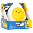 Kawaii egg Stretch N Smash fidget toy shown in its retail box packaging by Keycraft