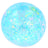 Stretch N Squeeze Confetti Ball blue iridescent star sequin sensory stress ball