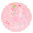 Stretch N Squeeze Confetti Ball pink iridescent confetti sensory fidget ball