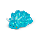 Close-up of blue glitter Sugar Sea Sheep squishy fidget toy showing iridescent sparkle detail