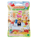 Sylvanian Families Baby Builders Series blind bag packaging showing collect all 8 figures
