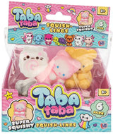 Taba Taba Squish-Lings 6 pack super squishy animal sensory toys in packaging