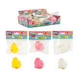 Taba Taba Taba Chicks squishy sensory toy all three colours: yellow, pink, white