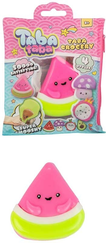 Taba Taba Taba Grocery watermelon smooshy squishy sensory toy in packaging
