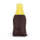 Back of The Big Squij giant cola bottle squishy showing embossed logo and yellow top
